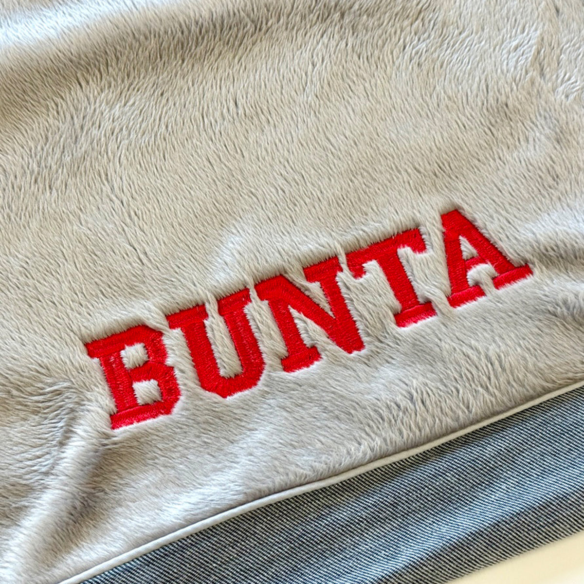 ANBERSO custom name embroidery finished example